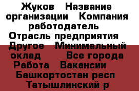 Жуков › Название организации ­ Компания-работодатель › Отрасль предприятия ­ Другое › Минимальный оклад ­ 1 - Все города Работа » Вакансии   . Башкортостан респ.,Татышлинский р-н